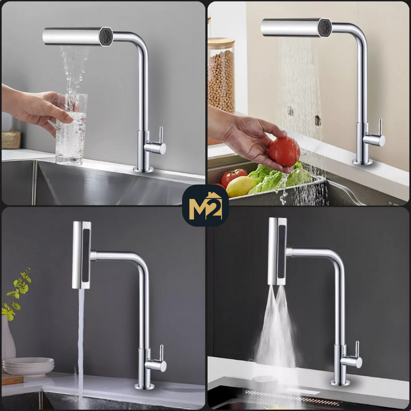 Torneira Cascata Multifuncional com Rotação 360º