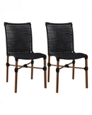 Kit com 4 Cadeiras em Aço Carbono e Corda Náutica