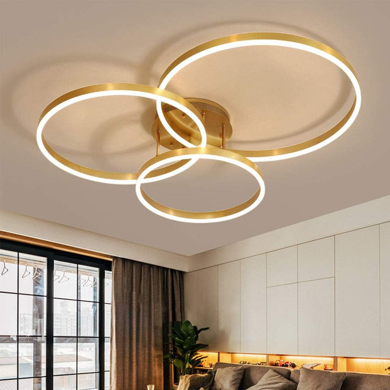 MEGAPROMOÇÃO! Luminária Plafon 3 anéis de teto 45W