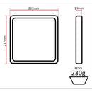 Painel de sobrepor em LED