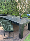 Poltrona Golden em tricô náutico