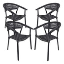 Kit 4 Cadeiras em Alumínio + Corda Náutica