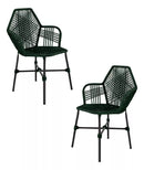 Kit 2 Cadeiras Tropicália em Corda Náutica