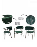 Kit com 2 Cadeiras Marbella em Tricô Náutico