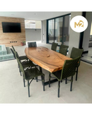 Kit com 4 Cadeiras em Aço Carbono e Corda Náutica