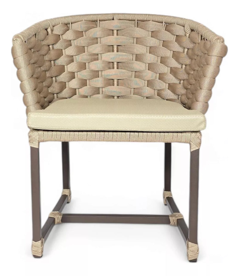 Cadeira Golden em tricô náutico + Assento