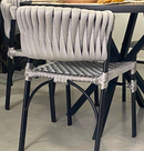 Cadeira Âmbar em tricô náutico