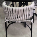 Cadeira Âmbar em tricô náutico