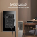 Tomadas e interruptores Premium em vidro temperado Luxo