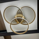 MEGAPROMOÇÃO! Luminária Plafon 3 anéis de teto 45W