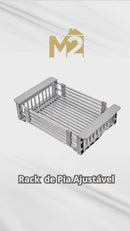 MEGAPROMOÇÃO! Rack Gourmet de Pia de cozinha, escorredor acoplável