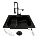 Kit Pia Black Premium (acompanha torneira gourmet e acessórios)