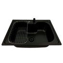 Kit Pia Black Premium (acompanha torneira gourmet e acessórios)