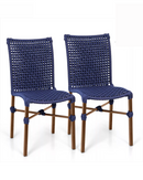 Kit com 4 Cadeiras em Aço Carbono e Corda Náutica