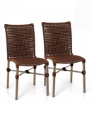 Kit com 2 Cadeiras em Aço Carbono e Corda Náutica