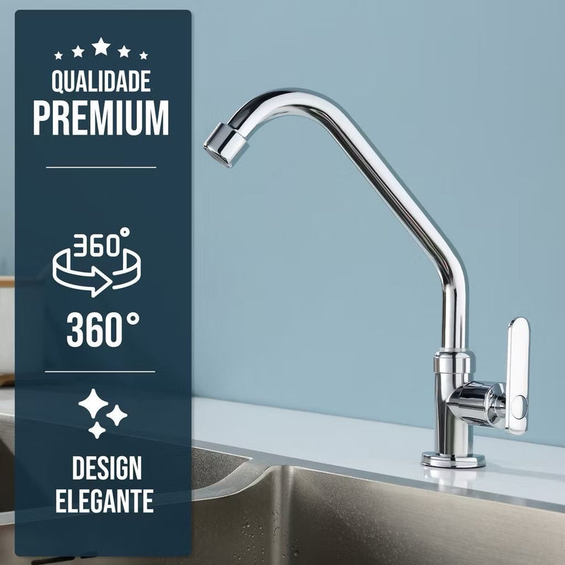 MEGAPROMOÇÃO! 6 produtos pelo preço de um! Pia Gourmet de cozinha em Aço Inox com Acessórios 50x40cm + Torneira premium