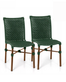 Kit com 4 Cadeiras em Aço Carbono e Corda Náutica