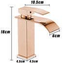 Torneira Premium Rose Gold quente/fria monocomando