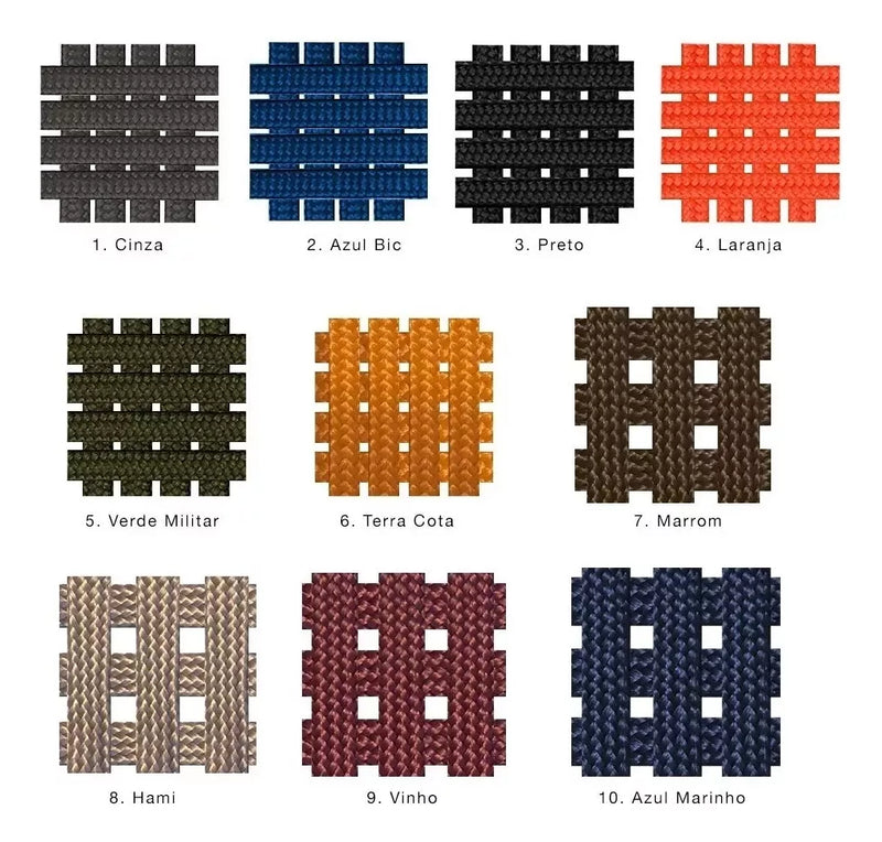 Kit 4 Cadeiras em Alumínio + Corda Náutica