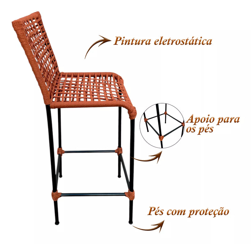Kit com 2 Banquetas Altas Gourmet