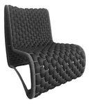 Conjunto Malibu: 2 Poltronas em Alumínio e Tricô Náutico + Mesa em Tricô Náutico