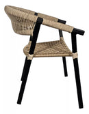 Kit 4 Cadeiras em Alumínio + Corda Náutica