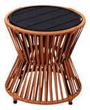 Kit com 2 Poltronas Paris e mesinha de centro em Alumínio e Corda Náutica