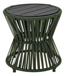 Kit com 2 Poltronas Paris e mesinha de centro em Alumínio e Corda Náutica