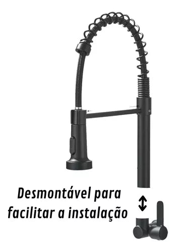 Torneira Extensível Black Gourmet