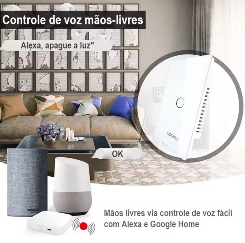 Tomadas e interruptores Wi-Fi inteligentes, Alexa e Tuya.