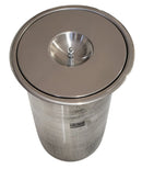 Lixeira Embutida Inox 304 3 Litros 15x25 CM