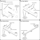 Kit de acessórios para banheiro cromado 6 peças