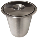 Lixeira Embutida Inox 304 3 Litros 15x25 CM