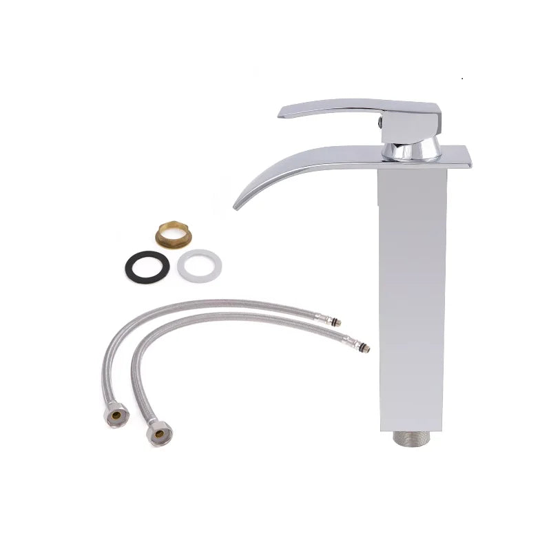 Torneira alta Premium Pia/lavabo cascata monocomando quente/fria